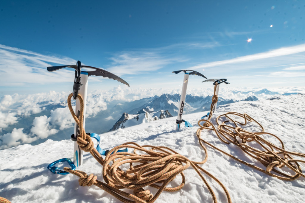 Na szczycie Mont Blanc